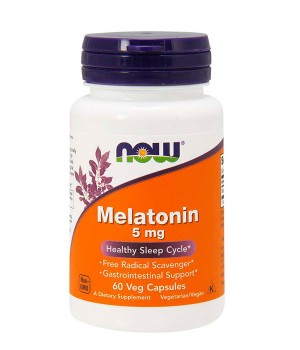 Мелатонін і GABA (для сну) Now Foods Now Melatonin 5 mg