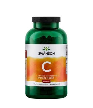 Витамины и минералы Swanson Vitamin C with Rose Hips (шипшина) 1000 мг Swanson