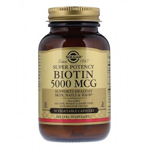 SOLGAR витамины Biotin 5000 mcg 50 caps