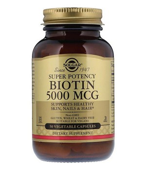 Вітаміни та мінерали Solgar Solgar Biotin 5000 mcg
