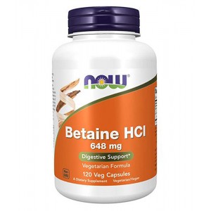 NOW Betaine HCI 648 mg