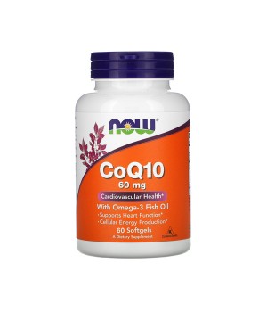 Витамины и минералы Now Foods NOW CoQ10 60mg  with Omega-3