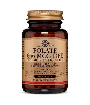 Вітаміни та мінерали Solgar Solgar Folate 666 MCG DFE (Фолієва кислота 400 MCG)