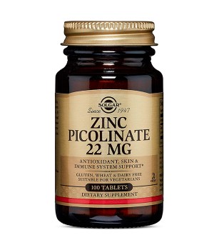 Витамины и минералы Solgar Solgar ZINC PICOLINATE 22 MG