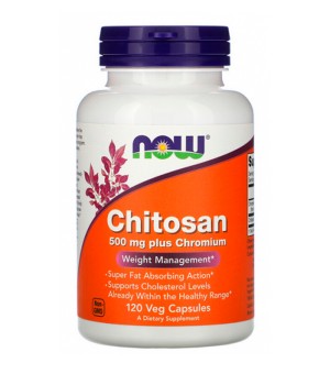 Жироспалювачі Now Foods Now Chitosan Plus Chromium 500 mg