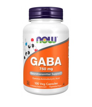 Мелатонін і GABA (для сну) Now Foods Now GABA 750 mg
