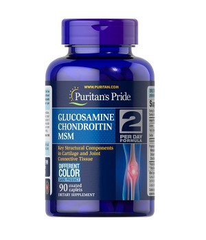 Суглоби і зв'язки Puritan's Pride Glucosamine Chondroitin MSM - Triple Strength