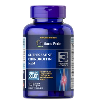Суглоби і зв'язки Puritan's Pride Glucosamine Chondroitin MSM - Double Strength