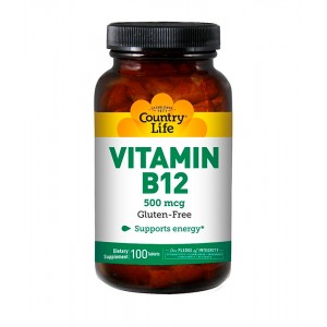 Country Life Vitamin B12, 500 mcg
