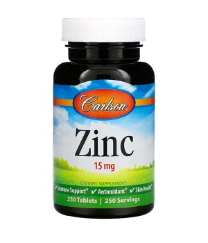 Вітаміни та мінерали Carlson Lab Carlson Labs, Zinc, 15 mg