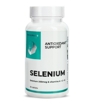 Вітаміни та мінерали Progress Nutrition Progress Nutrition Selenium 200 mcg + Vitamins A,C,E