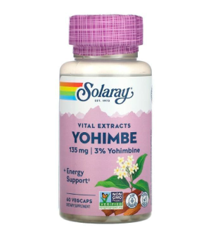 Витамины и минералы Solaray Solaray Yohimbe 135 мг
