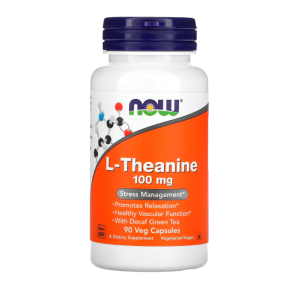 Now Foods L-теанін100 мг