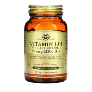 Solgar VITAMIN D3 55MCG &nbsp;(2200IU)