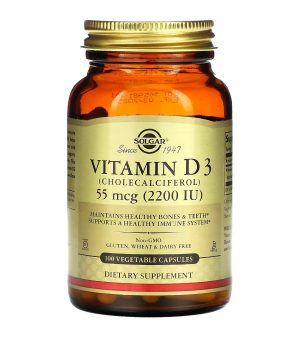 Витамины и минералы Solgar Solgar VITAMIN D3 55MCG &nbsp;(2200IU)