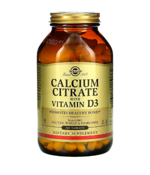 Витамины и минералы Solgar Solgar Calcium Citrate with Vitamin D-3