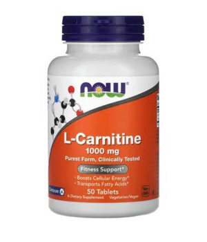 Л-карнітин Now Foods Now Foods L-carnitine Tartrate 1000 мг