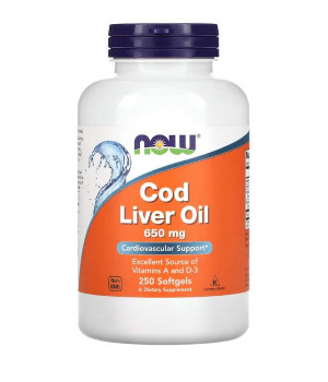 Омега 3 Now Foods Now Foods Cod Liver Oil 650 мг
