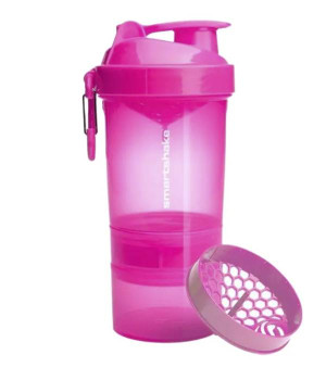 Шейкеры Шейкер SmartShake Smartshake Original (600 мл) 3-х компонентный Неоновый Розовый