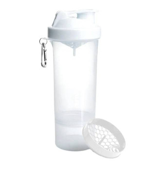 Шейкеры Шейкер SmartShake Smartshake Slim (500 мл) 2-х компонентный Белый