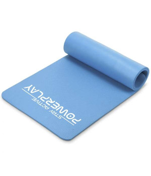 Мати, еспандери, гумки Power Play Килимок для йоги та фітнесу (матеріал NBR) PowerPlay 4152 Синій (183x61x1 см)