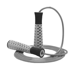 Скакалка PowerPlay 4206 Jump Rope PRO+ Серо-черная (2,75 м)