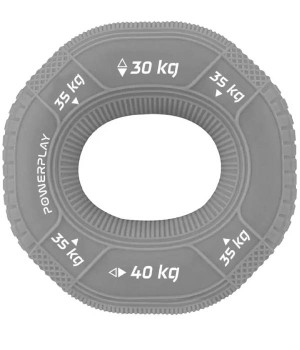 Маты, эспандеры, резинки Power Play Эспандер кистевой силиконовый PowerPlay PP-4331 Hand Grip Large 30-35-40 кг, Серый