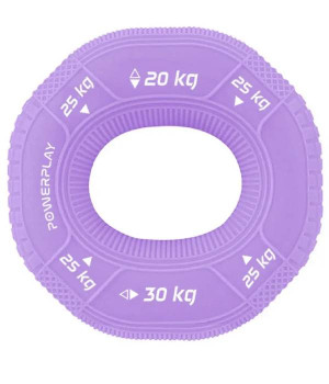 Маты, эспандеры, резинки Power Play Эспандер кистевой силиконовый PowerPlay PP-4331 Hand Grip Medium 20-25-30 кг, Фиолетовый