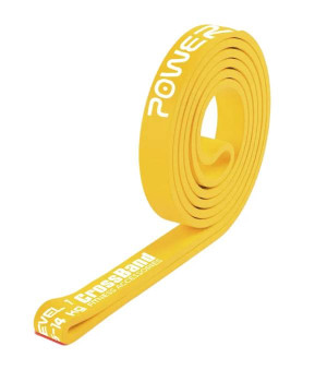 Маты, эспандеры, резинки Power Play Резинка для фитнеса и кроссфита (Эспандер-петля (5-14 кг)) PowerPlay 4115 Power Band Light Желтая