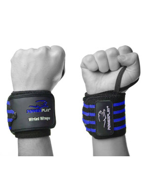 Лямки, крюки и бинты Power Play Кистевые бинты PowerPlay 3081 Черно-Синие