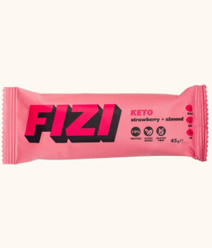 Батончики FIZI FIZI Батончик Keto Protein Bar Strawberry + Almond (Клубника-миндаль)
