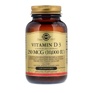 Solgar Vitamin D3 250 mcg (10.000 IU)