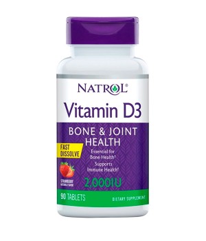 Витамины и минералы Natrol Natrol Vitamin D3 Fast Dissolve 2000 IU - уценка