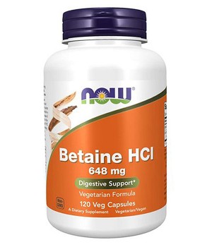 Витамины и минералы Now Foods NOW Betaine HCI 648 mg - уценка