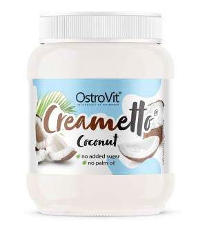 Арахісова паста OstroVit Ostrovit Creametto Кокос (Крем без цукру та пальмової олії)