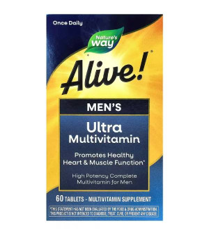 Витамины и минералы Nature's Way Nature's Way Alive! Men's Ultra Multivitamin
