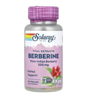 Жироспалювачі Solaray Solaray Berberine from Indian Barberry 500mg