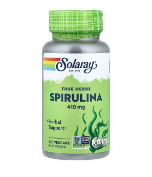 Вітаміни та мінерали Solaray Solaray True Herbs Spirulina 410 mg