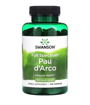 Витамины и минералы Swanson Swanson Full Spectrum Pau d'Arco 500 mg