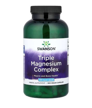 Вітаміни та мінерали Swanson Swanson Triple Magnesium Complex 400 mg