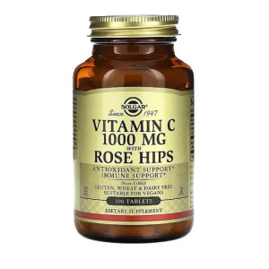 Solgar Vitamin C 1000 mg with Rose Hips