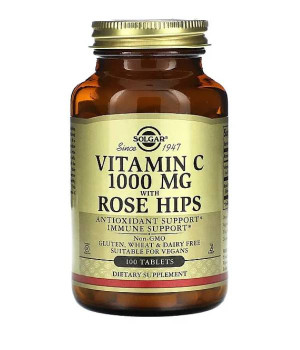 Вітаміни та мінерали Solgar Solgar Vitamin C 1000 mg with Rose Hips