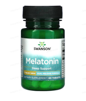 Мелатонін і GABA (для сну) Swanson Swanson Melatonin 3 mg