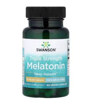 Мелатонін і GABA (для сну) Swanson Swanson Triple Strength Melatonin 10 mg
