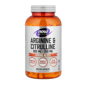 NOW Arginine & Citrulline 500 mg / 250 mg