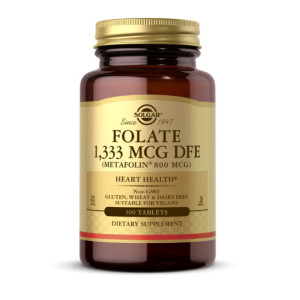 Solgar Folate 1333 MCG DFE (Metafolin 800 mcg)