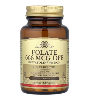 Витамины и минералы Solgar Solgar Folate 666 mcg MCG DFE (Metafolin 400 mcg)